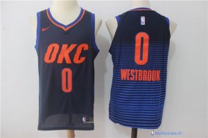 Maillot NBA Pas Cher Oklahoma City Thunder Russell Westbrook 0 Marine Statement 2017/18