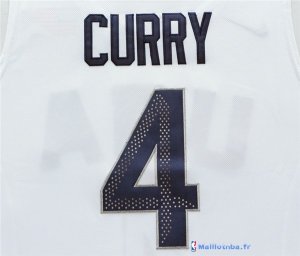 Maillot NBA Pas Cher USA 2016 Curry 4 Blanc