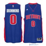 Maillot NBA Pas Cher Detroit Pistons Andre Drummond 0 Bleu