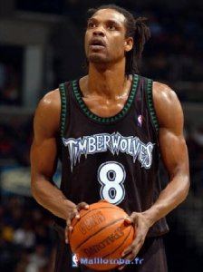 Maillot NBA Pas Cher Minnesota Timberwolves Latrell Sprewell 8 Retro Noir