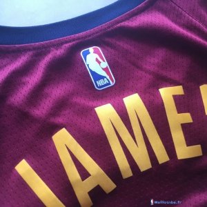 Maillot NBA Pas Cher Cleveland Cavaliers LeBron James 23 Rouge Icon 2017/18