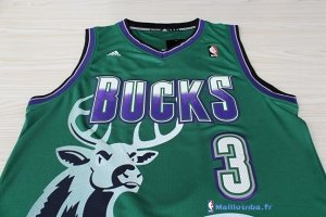 Maillot NBA Pas Cher Milwaukee Bucks Brandon Jennings 3 Vert