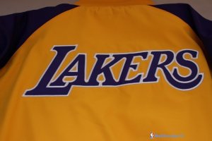 Survetement NBA Pas Cher Los Angeles Lakers Jaune Pourpre