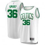 Boston Celtics Marcus Smart Fanatics Branded White Fast Break Replica Jersey - Association Edition