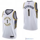 Maillot NBA Pas Cher Indiana Pacers Lance Stephenson 1 Blanc Association 2017/18