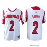 Maillot NCAA Pas Cher Louisville Smith 2 Blanc