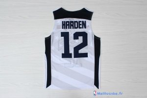 Maillot NBA Pas Cher USA 2012 James Harden 12 Blanc