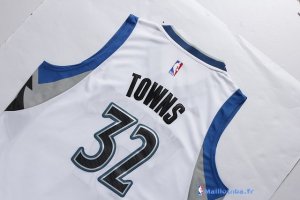 Maillot NBA Pas Cher Minnesota Timberwolves Karl Anthony 32 Towns Blanc