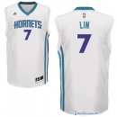Maillot NBA Pas Cher Charlotte Hornets Jeremy Lin 7 Blanc