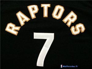 Maillot NBA Pas Cher Toronto Raptors Kyle Lowry 7 Noir Jaune