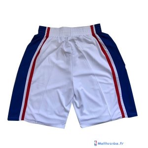 Pantalon NBA Pas Cher Philadelphia Sixers Blanc Bleu