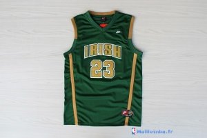 Maillot NCAA Pas Cher Irish LeBron James 23 Vert