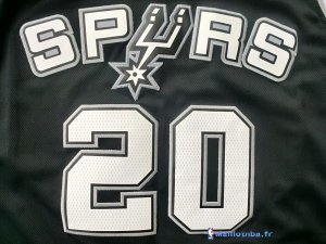 Maillot NBA Pas Cher San Antonio Spurs Manu Ginóbili 20 Noir