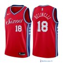 Maillot NBA Pas Cher Philadelphia Sixers Marco Belinelli 18 Rouge Statement 2017/18