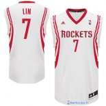 Maillot NBA Pas Cher Houston Rockets Jeremy Lin 7 Blanc