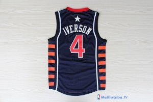 Maillot NBA Pas Cher USA 2004 Iverson 4 Noir