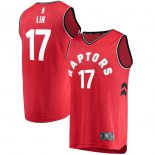 Toronto Raptors Jeremy Lin Fanatics Branded Red Fast Break Replica Jersey - Icon Edition
