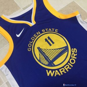 Maillot NBA Pas Cher Golden State Warriors Klay Thompson 11 Bleu Icon 2017/18