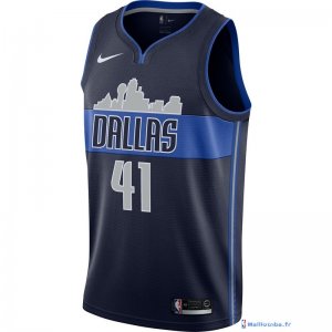 Maillot NBA Pas Cher Dallas Mavericks Dirk Nowitzki 41 Noir Statement 2017/18