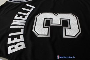 Maillot NBA Pas Cher San Antonio Spurs Marco Belinelli 3 Noir