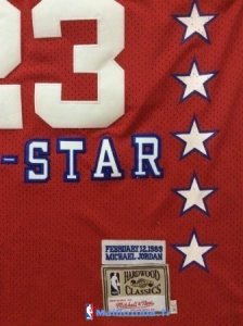 Maillot NBA Pas Cher All Star 1989 Michael Jordan 23 Rouge