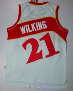 Maillot NBA Pas Cher Atlanta Hawks Dominique Wilkins 21 Blanc