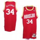 Maillot NBA Pas Cher Houston Rockets Hakeem Abdul Olajuwon 34 Rouge