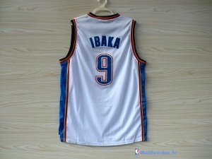 Maillot NBA Pas Cher Oklahoma City Thunder Serge Ibaka 9 Blanc