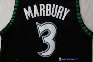 Maillot NBA Pas Cher Minnesota Timberwolves Stephon Marbury 3 Retro Noir