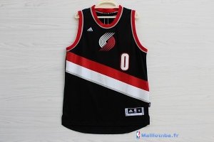 Maillot NBA Pas Cher Noël Portland Trail Blazers Damian 0 Noir