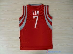 Maillot NBA Pas Cher Houston Rockets Jeremy Lin 7 Rouge