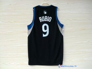 Maillot NBA Pas Cher Minnesota Timberwolves Ricky Rubio 9 Noir