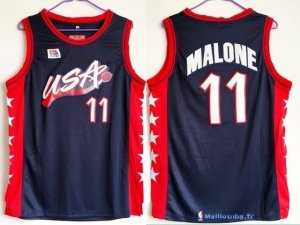 Maillot NBA Pas Cher USA 1996 Karl Malone 11 Noir