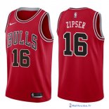 Maillot NBA Pas Cher Chicago Bulls Paul Zipser 16 Rouge Icon 2017/18