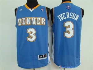 Maillot NBA Pas Cher Denver Nuggets Allen Iverson 3 Bleu