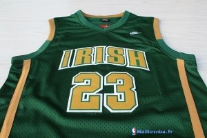 Maillot NCAA Pas Cher Irish LeBron James 23 Vert