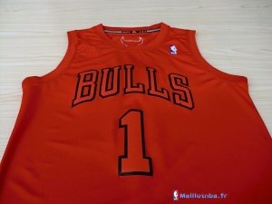 Maillot NBA Pas Cher Noël Chicago Bulls Rouge Rose 1