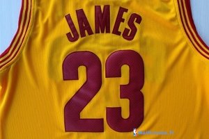 Maillot NBA Pas Cher Cleveland Cavaliers LeBron James 23 Jaune