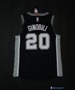 Maillot NBA Pas Cher San Antonio Spurs Manu Ginóbili 20 Noir Icon 2017/18