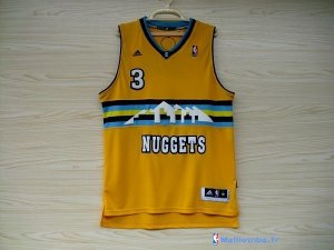 Maillot NBA Pas Cher Denver Nuggets Allen Iverson 3 Jaune