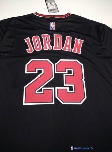 Maillot NBA Pas Cher Chicago Bulls Michael Jordan 23 Noir MC