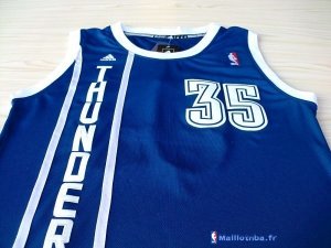 Maillot NBA Pas Cher Oklahoma City Thunder Kevin Durant 35 Retro Bleu MC