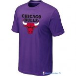 T-Shirt NBA Pas Cher Chicago Bulls Pourpre