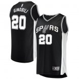 San Antonio Spurs Manu Ginobili Fanatics Branded Black Fast Break Replica Jersey - Icon Edition