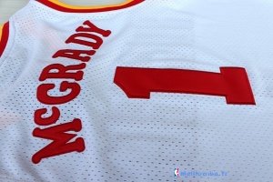 Maillot NBA Pas Cher Houston Rockets Tracy McGrady 1 Retro Blanc