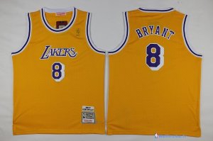 Maillot NBA Pas Cher Los Angeles Lakers Kobe Bryant 8 Jaune