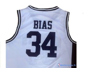 Maillot NCAA Pas Cher Wildcats Leonard Kevin 34 Bias Blanc