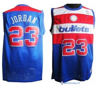 Maillot NBA Pas Cher Washington Wizards Michael Jordan 23 Retro Bleu