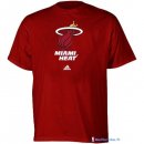 T-Shirt NBA Pas Cher Miami Heat Rouge