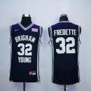 Maillot NCAA Pas Cher Brigham Jimmer Fredette 32 Noir